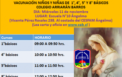 VACUNACION ESCOLAR
