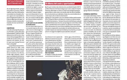 EX ALUMNOS ESCRIBEN ARTICULO SOBRE PRIMER VIAJE A LA LUNA