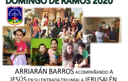 ARIARRAN BARROS ACOMPAÑANDO A JESÚS EN SU ENTRADA A JERUSALÉN