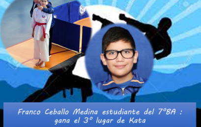 FRANCO CEBALLO DEL 7° BÁSICO “A” GANA 3° LUGAR DE KATA