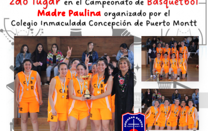 2° LUGAR EN EL CAMPEONATO DE BASQUETBOL