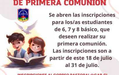 CATEQUESIS DE PRIMERA COMUNION