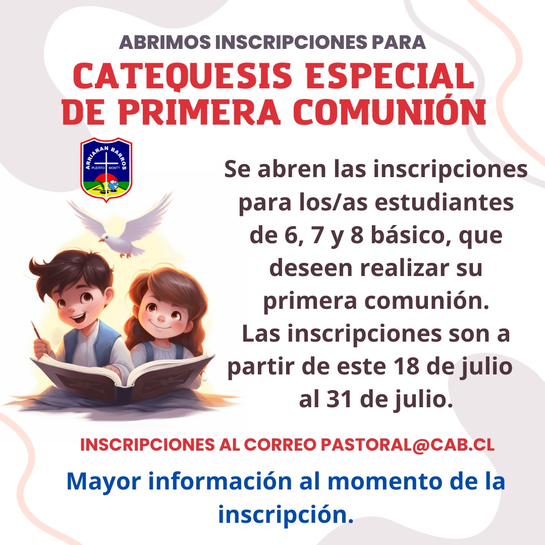 CATEQUESIS DE PRIMERA COMUNION