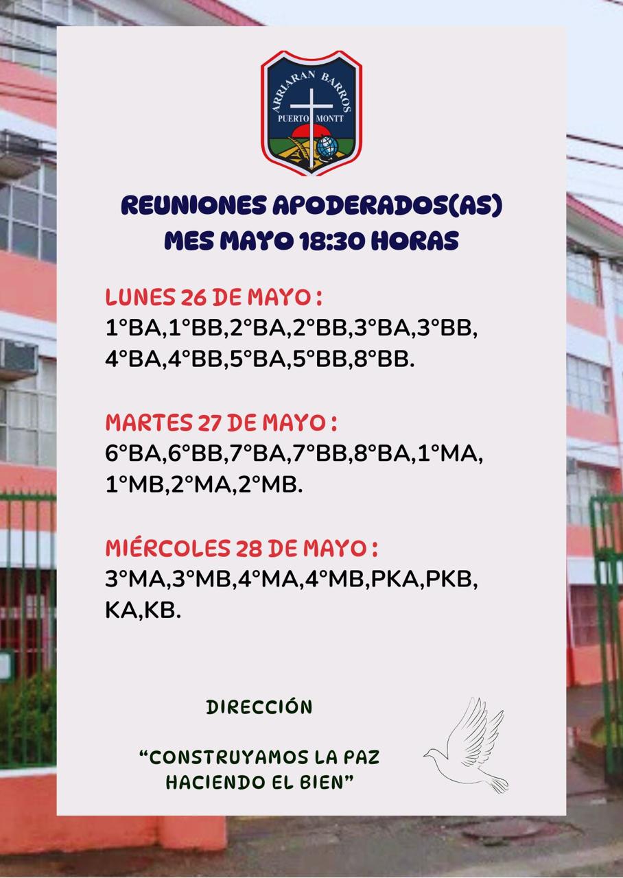 REUNIONES DE APODERADOS