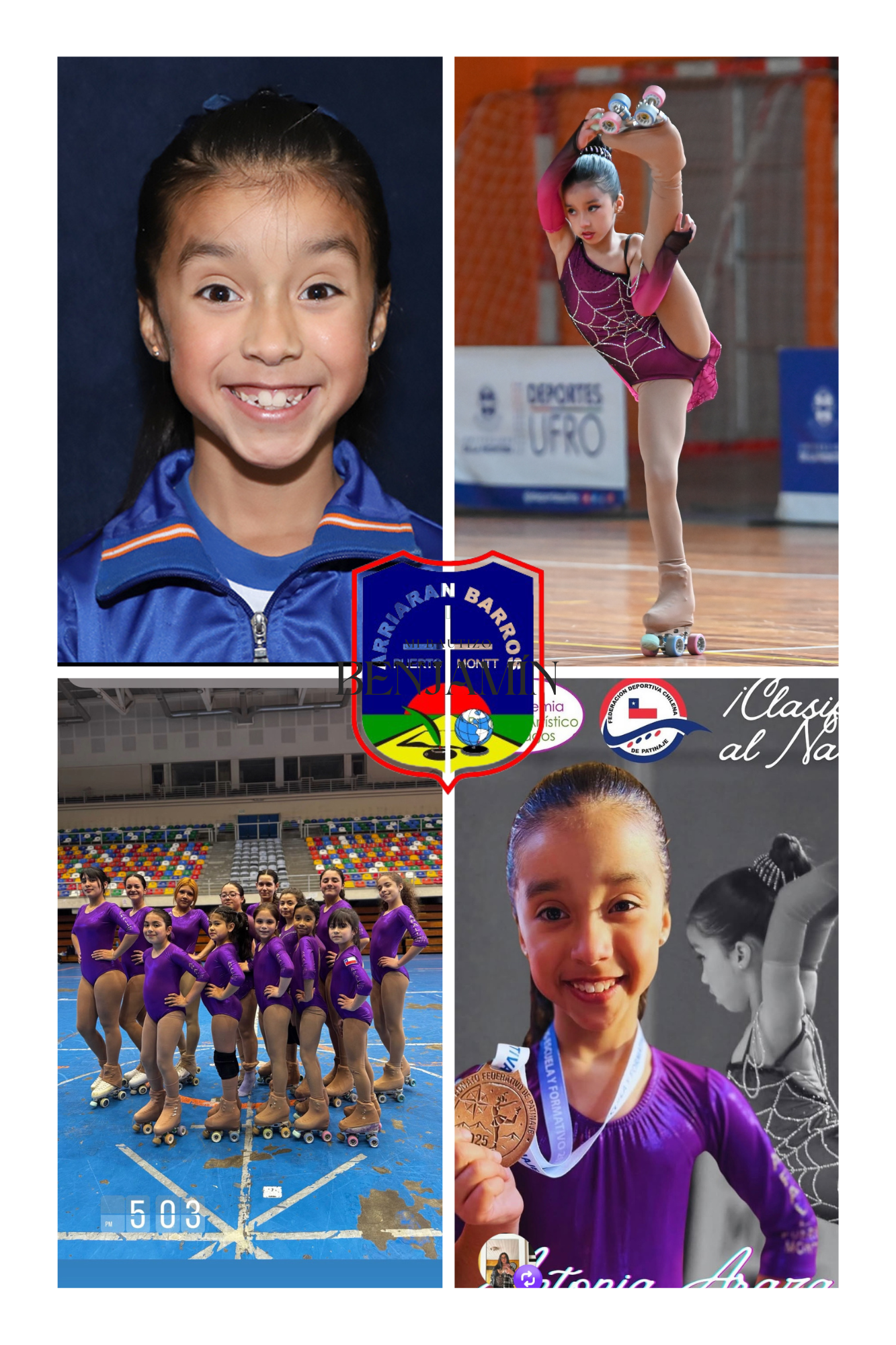 Antonia Araza Águila, clasifica al Campeonato Nacional de Patinaje Artístico 2025