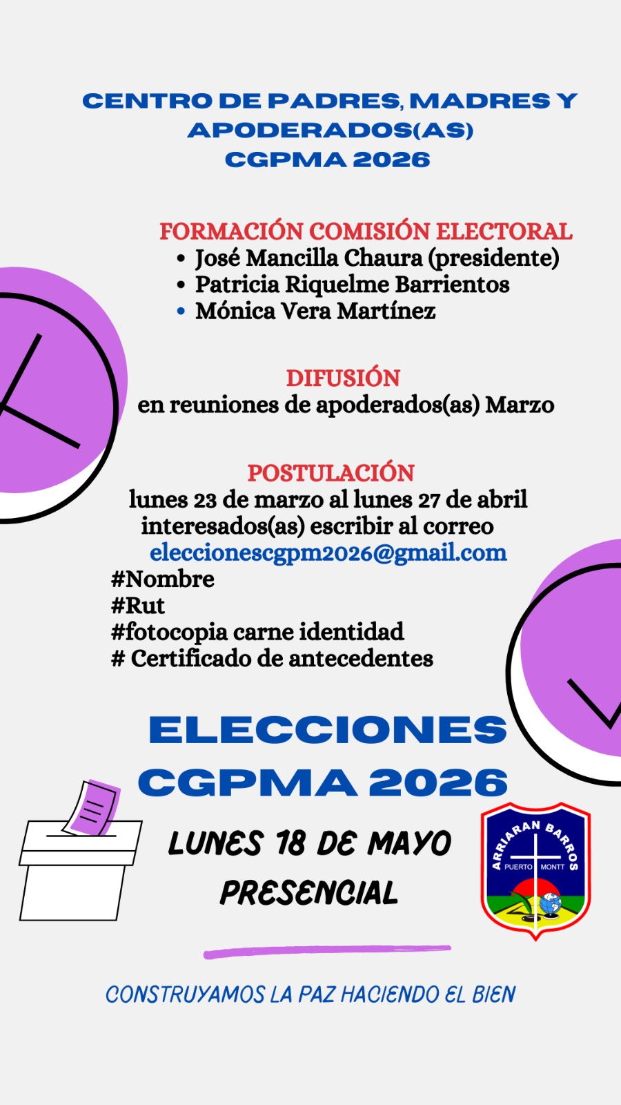 ELECCIONES CGPMA